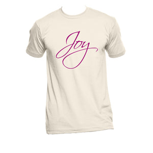 Unisex Organic Cotton T-Shirt with "Joy" Design