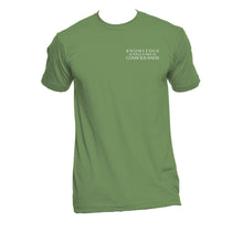 Unisex Organic Cotton T-Shirt with "Knowledge is Structured in Consciousness" Design