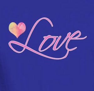Unisex Organic Cotton T-Shirt with "Love" Design