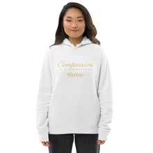 'Compassion' Unisex organic cotton/recycled Eco pullover hoodie