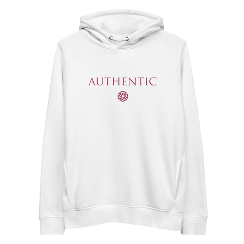 'Authentic' Unisex organic cotton/recycled pullover hoodie