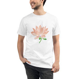Peach Lotus Unisex Organic Cotton T-Shirt