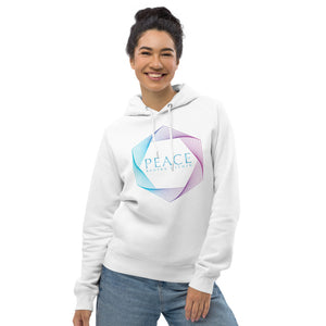 'Peace Begins Within' Unisex organic cotton/recycled Eco pullover hoodie