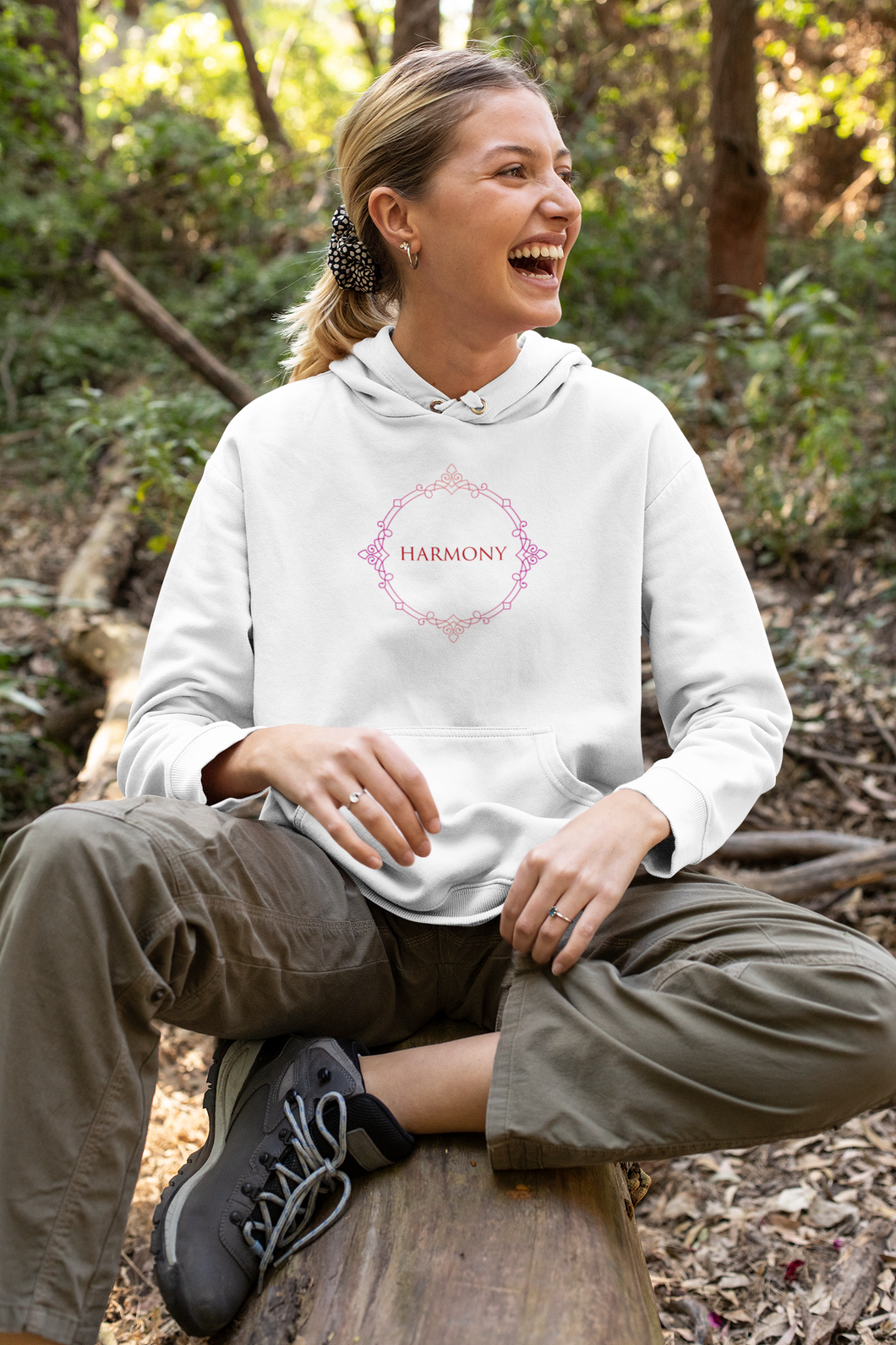 'Harmony' Unisex Organic Cotton Hoody Sweatshirt
