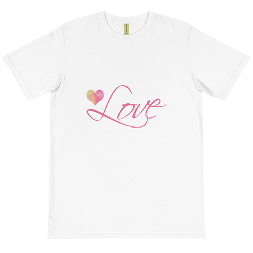 'Love' Organic Cotton Unisex T-Shirt