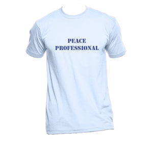 Unisex Organic Cotton T-Shirt with "Peace Professional" Design