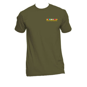 Unisex Organic Hemp T-Shirt with "Peace Professional" Design