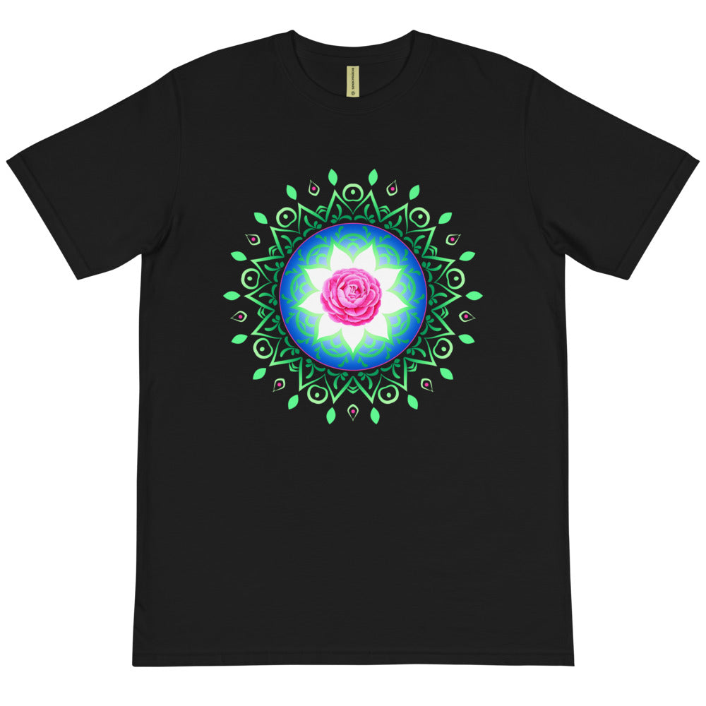 Rose Mandala Organic Unisex T-Shirt