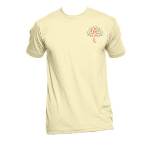 Unisex Organic Cotton T-Shirt with  small "Wish Yielding Tree" Design